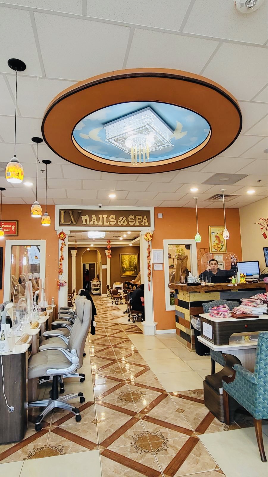 LV Nails & Spa nail work in Missouri City, Texas